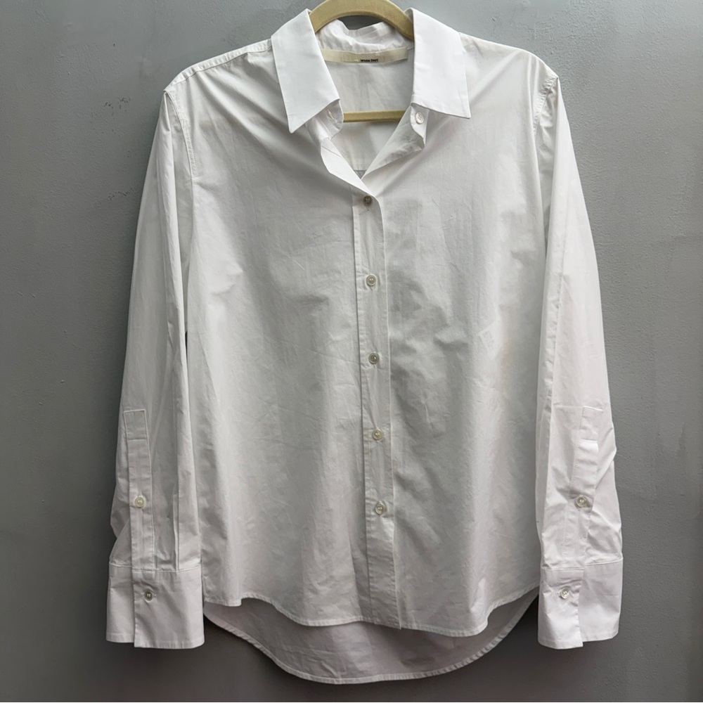 Tela White Botton Down Shirt, Size Small